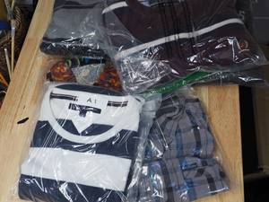 box of shirtssweaters