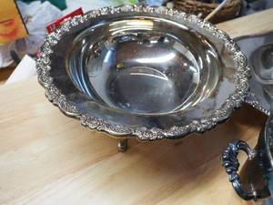 Silverplated serving pieces