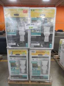 lot 701 image: LARGE WHOLESALESALVAGE PALLET Of INCOMPLETE TOILETS - FOR PARTS