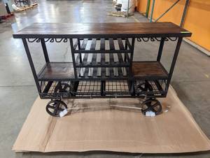 lot 838 image: Williston Forge Colindale 60 in Wide Bar Cart