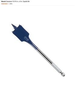lot 1 image: (8) Bosch Daredevil 1516 in. x 6 in. Spade Bit. See Pictures