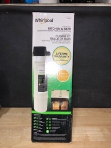 lot 14 image: Whirlpool UltraEase Kitchen and Bath Water Filtration System. See Pictures