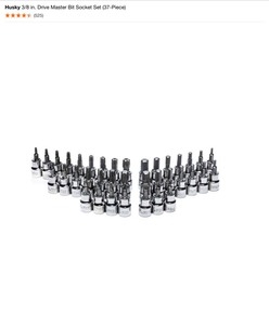 lot 21 image: Husky 38 in. Drive Master Bit Socket Set (37-Piece). See Pictures
