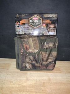 lot 22 image: BUCKET BOSS Mossy Oak Camo Bucketeer 5 Gal. Bucket Tool Storage Organizer. See Pictures