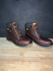 lot 26 image: DEWALT Mens Titanium Waterproof Work Boots - Steel Toe - Brown Size 9(W). See Pictures