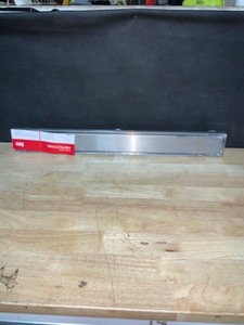 lot 82 image: OATEY Designline 28 in. Stainless Steel Linear Shower Drain with Tile-In Pattern Drain Cover. See Pictures