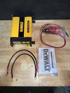 lot 90 image: DEWALT 1000-Watt Portable Car Power Inverter with Triple USB Ports. See Pictures