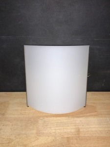 lot 94 image: KICHLER Independence 16-Watt Brushed Nickel Integrated LED Bathroom Indoor Wall Sconce with White Acrylic Diffuser. See Pictures