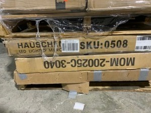 lot 106 image: Pallet of Salvaged LED Vanity Mirros, Medicine Cabinets, Sinks & More All For Parts & Repair See Pictures