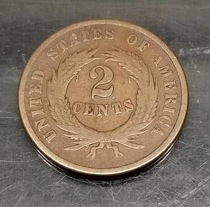 1865 US TWO CENT PIECE