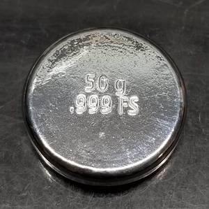 50 GRAM .999 FINE SILVER BUNKER BULLION CHUNK
