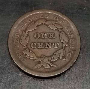 1842 US BRAIDED HAIR LARGE CENT