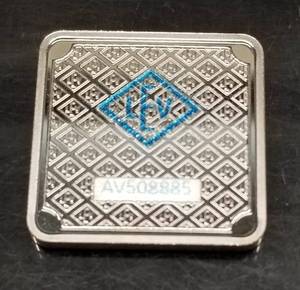 1 TROY OZ .999 FINE SILVER GERMAN GIEGER SQUARE