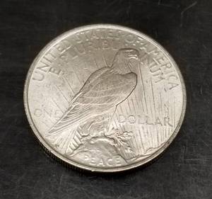 1922 US PEACE SILVER DOLLAR BU