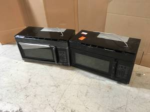 Lot of 2 Microwaves in Black - Used- Review all pictures
