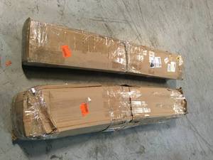 HUSKY 40 ft. x 100 ft. Clear 4 mil Plastic Sheeting - Lot of 2 - Review all pictures