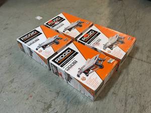 lot 32 image: Mixed Lot of 4 assorted RIDGID 6.5 Amp Corded 7 in. Table Top Wet Tile Saws - Customer Returns  - Review all pictures