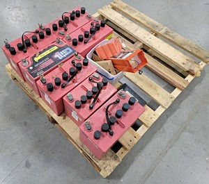 Lot of Assorted Aircraft Batteries - Unknown Condition - NO SHIPPING