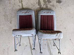 Pair of Captains Chairs for Cherokee 180 Airplane - NO SHIPPING