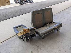 Lot of Cessna Airplane Seats - Includes Captains Chair and a Bench Seat - NO SHIPPING