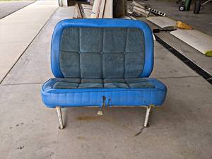 Blue Cessna Airplane Bench Seat - NO SHIPPING