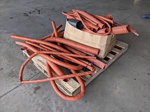 Pallet Lot of Assorted Intake Pipe - Aeroduct and More - Assorted Sizes  - Used and Unused - NO SHIPPING