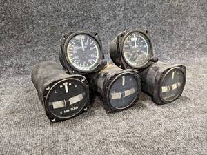 Lot of (8) Aircraft Turn & Slip Indicators and Airspeed Indicators