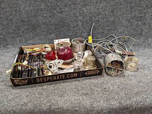 Lot of Aircraft Bulb Covers, Flasher Controllers and More