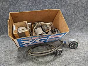 Lot of Assorted Aircraft Gauges and Parts