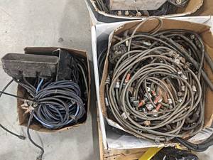 Lot of Assorted Magneto  Spark Plug Cables and Magneto Parts