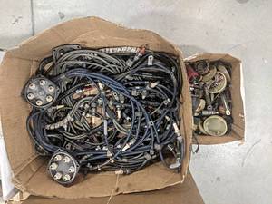 Lot of Assorted Magneto  Spark Plug Cables and Magneto Parts