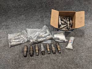 Lot of (40) Assorted Aviation Spark Plugs - Includes REM40E, Tempest UREM40E and More