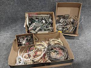 Lot of Bulkhead Coaxial RF Surge Protectors, Wires and More