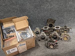 Pair of Aircraft Carburetors - Precision MA-4SPA & FACET 4SPA and Large Lot of Parts