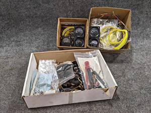 Lot of Alcor EGT Gauges, Wiring and More