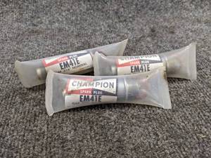 New in Package (Set of 3) Champion Aviation Spark Plugs - Part No. EM41E