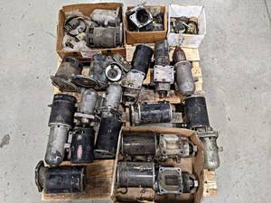 Pallet Lot of Aircraft Starters and Parts - All should be considered Cores or Parts