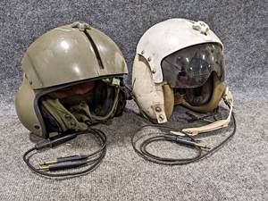 Pair of Vintage Aviation Helmets