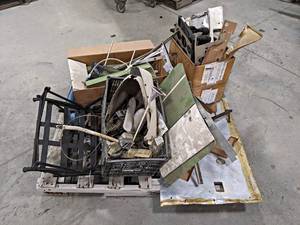 Pallet Lot of Assorted Interior & Exterior Aircraft Parts - NO SHIPPING