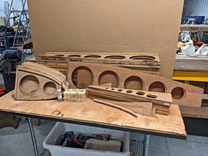 Large Lot of POPLAR Wing Ribs - Includes (15) 36, (10) 13 and (6) 21  More - NO SHIPPING