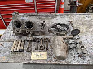 Continental 0-200-A Engine w Log Book - Unknown Condition - Only Parts Shown Are Included