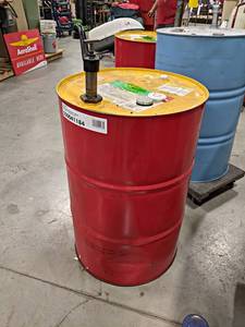 Aeroshell Piston Engine Oil - 15W-50 - 55 Gallon Drum with about 7 in the Bottom - Includes Barrel Pump - NO SHIPPING