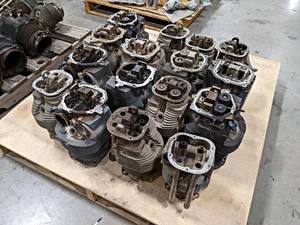 Pallet Lot of (16) Airplane Cylinder Heads - Unknown Condition - NO SHIPPING