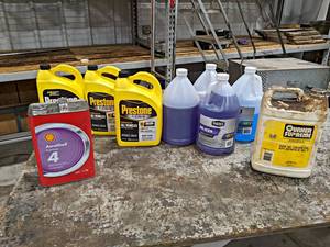 (3) Gallons of Coolant (2 are premixed), De-Icer, Washer Fluid and More - NO SHIPPING