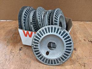 Lot of (30) Assorted Aluminum Aviation Hubcaps