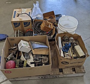 Pallet Lot of Assorted Aviation Parts and More - NO SHIPPING