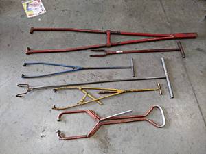Lot of (6) Airplane Tow Bars - NO SHIPPING
