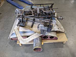 Pallet Lot of Aircraft Parts - Wing Section, Rudder Pedal Assemblies and More - Pallet NOT Included - NO SHIPPING