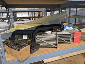 Large Lot of Aviation Parts - Oil Coolers, Interior Parts, Exterior Parts and More - Located on Mezzanine - NO SHIPPING