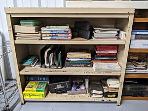 Cabinet & Contents - Cabinet Measures 46 x 16 x 39 - See pictures for contents - NO SHIPPING